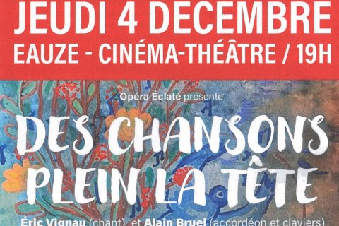 Affiche des chansons plein la tête dec.25