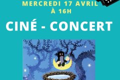 affiche ciné concert 17 avril 24