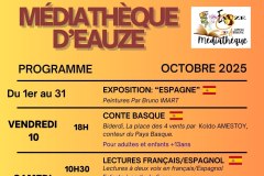 programme médiathèque oct25