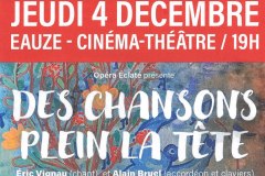 Affiche des chansons plein la tête dec.25