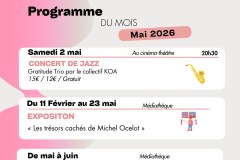 Programme d'animations - mai 2026